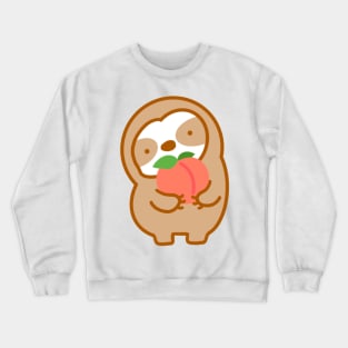 Cute Peach Sloth Crewneck Sweatshirt